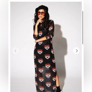DRESSED IN LALA Tigress mesh dress